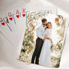 1 Deck/54pcs Custom Photo Playing Cards, Personalized Pokers Cards With Photo, Personalized Wedding Gift, Custom Couple Picture Playing Cards, Unique Ideal Gifts For Wedding, Birthday, Anniversay, Business, Gift For Her, Him, Friends, Son, Daughter, School Students, Workers, Kids School, Home, Office, Custom Engagement Party Card - White - View 5