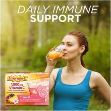 Emergen-C 1000mg Vitamin C Powder For Daily Immune Support Caffeine Free Vitamin C Supplements With Zinc And Manganese, B Vitamins And Electrolytes, Super Orange Flavor - 30 Count - Flavor NameF - 查看 2