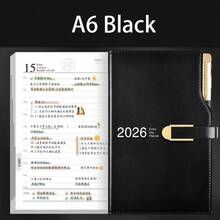 1 Stück 2026 Planungsbuch A5/A6 Terminplaner Kalenderbuch Tagesnotizblock (2026.01-2026.12)