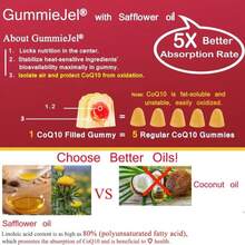Sugar Free CoQ10-200mg 400mg Filled Gummies - 2 Months Supply - W_ Vitamin B12 1000mcg, Rhodiola Rosea &Amp; Panax Ginseng, B6, Coenzyme Q10 Supplement For Hear-T, Energy, Antioxidant, Ultra Absorption - Flavor NameB - 查看 4