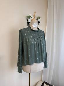 Women Tops - 軍綠色 - 查看 1