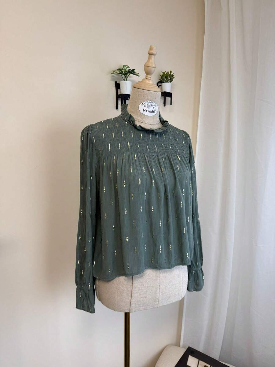 Women Tops - 軍綠色 - 查看 1