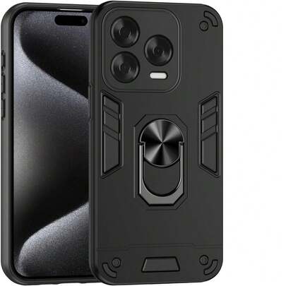 Magnetic Ring Car Mount Holder Protective Case For ZTE Blade V70 Vita, TPU + Hard PC