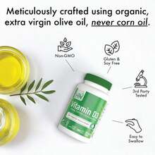 Health Thru Nutrition Vitamin D3 5,000iu 360 Mini Softgels For Maximum Benefit Year Supply | 125mcg Cholecalciferol | 3rd Party Tested | Non-GMO USP Grade In Organic EVOO | Immune Health Support - Flavor NameB - 查看 4
