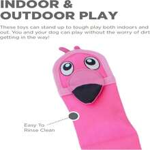 Outward Hound Fire Biterz Turtle Plush Firehose Material Interactive Dog Toy, Medium - MàuD - Xem 3