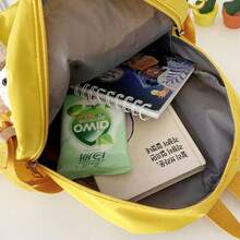 Women's Backpack Random Shipment Model Small Girl With Teddy Bear Decoration Cute Casual Backpack - 黃色 - 查看 7