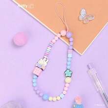 1pc Miffy Cute Charm Bracelet Blind Box Set, Suitable For Hanging On Keys, Stationery, Bags As Decoration, Adorable Acrylic Pendant Keychain Accessory, Gift For Friends, Family, Colleagues - 1pc - View 4