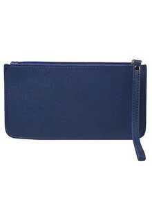 Ví đựng hộ chiếu dài có khóa kéo tối giản, ví cầm tay mỏng đa chức năng dành cho nữ (màu khóa kéo ngẫu nhiên) - Nhiều màu - Xem 15