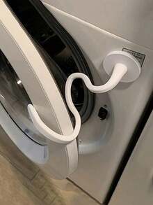 1 pièce Support de porte magnétique pour lave-linge, support universel pour lave-linge à chargement frontal - bras flexible et ajustable avec aimant puissant - prévient la moisissure et les odeurs - cadeau parfait pour les propriétaires de camping-cars/hôtes Airbnb/mamans - idéal pour le grand nettoyage de printemps et le pendaison de crémaillère
