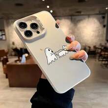 Funda antideslizante para teléfono con diseño de fantasma y cachorro de Halloween. Compatible con phone 15/Plus/Pro/Pro, 14/Plus/Pro/Pro, 13/Pro/Pro, 12/Pro/Pro, 11/Pro/Pro. Elegante y duradera. - Negro - Ver 9