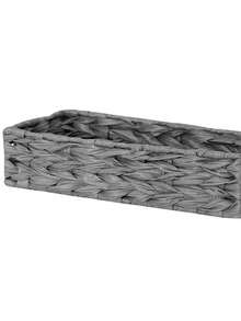 1 Piece – Woven Basket, Solid Color & Minimalist Style. A Stylish Single-Compartment Woven Storage Basket For Living Room Desktop Toy Storage, Entryway & Bathroom Storage Box/Container, Home Decoration, Clutter Storage, And Holiday Gift Basket.