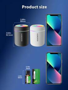 Humidificador USB y difusor de aromaterapia, con niebla fría de 180ml, funcionamiento silencioso, luz nocturna, diseño portátil, adecuado para dormitorio, escritorio, oficina y hogar - Ambientador de aire, humidificador de dormitorio, humidificador de escritorio, decoración de habitación, tecnología acústica de pulverización (purificador de aire, difusor, humidificador para dormitorio)