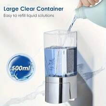 1 dozator de săpun manual, montat pe perete, din plastic, dozator de șampon și balsam fără plumb pentru dușul din baie de hotel - Nu necesită electricitate sau baterii