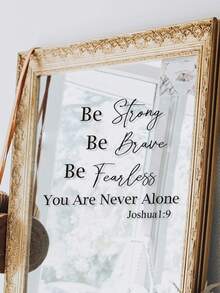 圣经经文励志墙贴，卧室客厅儿童房装饰励志语录贴纸，家居装饰，房间灵感，励志语录，现代墙面艺术，自粘贴纸，PVC材质，撕下即贴，语录贴纸，室内设计师，办公室励志 - 彩色 - 查看 9