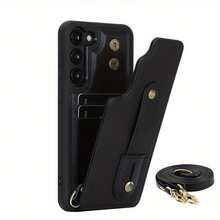 OUKNOEO Fashion Crossbody Bag & Faux Leather Phone Case, Compatible With IPhone 17 Air, 16e, 15, 14, 13, 12, 11 Pro, XS Max, 7, 8 Plus, XR, SE, And Galaxy S25 Edge, S24, S23, S22 Ultra Plus, A13, A14, A15, A16, A35, A36, A53, A54, A55, A56, Z Fold 7 FE, 6, 5, 4 - Black - View 42