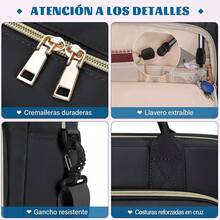 Bolsa para Laptop Mujer 17.3 Pulgadas Maletin para Laptop Impermeable Portafolios para Laptop bolsa para computadora, para Oficina, Negocios, Viajes, Universidad, Negro - Negro - Ver 5