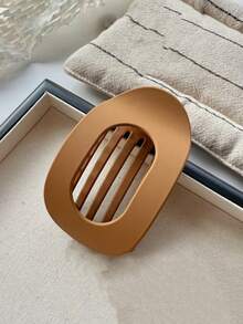 4 piezas Nuevo pasador de cabello ovalado mate de estilo transfronterizo, mate simple, pasador de cabello de arco curvo de gran tamaño, pasador de pato, pinzas para el cabello, deslizador de cabello, barretas