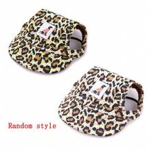 1pc Pet Hat Dog Baseball Hat With Ear Holes Adjustable Summer Canvas Sun Protection Dog Cap For Small Pet Puppy Outdoor Hiking Sports Accessories