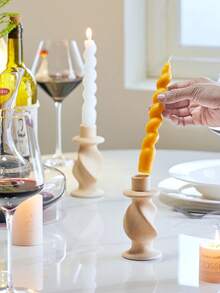 1 sfeșnic ceramic vintage, suport pentru lumânări în stil roman minimalist, accesoriu de decor pentru casă, potrivit pentru cina la lumina lumânărilor, cadou potrivit pentru decorarea camerei de zi și a dormitorului