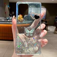 Bowknot Stand Glitter Luxury Phone Case Compatible With IPhone 6/7/8/X/XS/XR/11/12/13/14/15/16/16e, Compatible With Samsung Galaxy S22/23/24/25/S24 FE/S25 EDGE, A04/05/06/A14/A15/A16/A24/A25/A34, Compatible With Redmi Note 7/8/9/10/11/12/13, Compatible With Redmi 9/10/12/13C, Compatible With Honor X, HW, Compatible With Realme C53 C55 - Green - View 4
