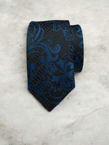 Luxury Men's Skinny Ties Polyester Silk Solid Polka Dot Striped Check Skinny Jacquard Groomsman Tie - 薄荷綠 - 查看 2