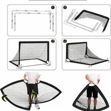 便携式折叠足球门，沙滩移动训练网，室内外足球比赛框架