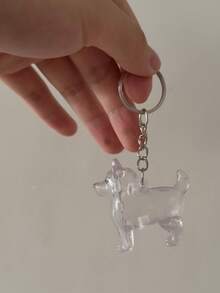 1 pezzo Portachiavi a forma di animale domestico, perfetto da collezione: portachiavi a forma di animale domestico con funzione di conservazione dei capelli, portachiavi memoriale per animali domestici - souvenir a forma di cane/gatto carino, regalo commemorativo per proprietari di animali domestici (stile portachiavi casuale)