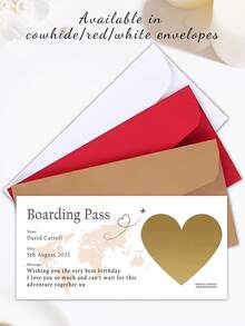 Customized Personalized Scratch Cards, Heart-Shaped Scratch Cards, Boarding Passes, Vacation Scratch Cards, Surprise Travel Scratch Cards, Vacation Gifts, Surprise Vacation Destinations, Vacation Party Gift Items - Airplane - View 17