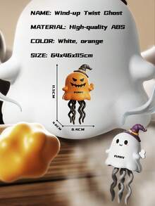 Wind-Up Dancing Ghost Pumpkin, Halloween Party Decor Gift, Funny Toy, Children's Wind-Up Toy, Dancing Ghost Pumpkin Baby Halloween Gift