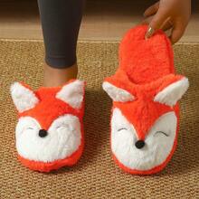 卡通可爱休闲女士家居拖鞋 - 橘色 - 查看 4