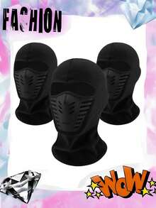 1 件男女通用面罩头饰，摩托车自行车骑行户外防护，夏季面罩，适合户外活动，运动休闲滑雪面罩
