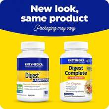 Enzymedica, Digest Basic + Probiotics, Gentle Digestive Enzymes With 400 Million CFU Active Cultures Per Capsule, 90 Count - Tên hương vịA - Xem 2