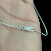 Chain And Bracelet Set Kit Venetian Cord 925 Silver Plated - 銀色 - 查看 8