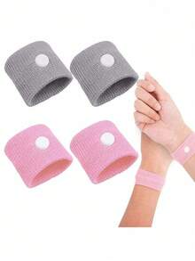 1 Pair Motion Sickness Relief Wristbands, Suitable For Outdoor Activities And Travel, Help Alleviate Symptoms Of Motion Sickness, Nausea, And Dizziness - Multicolor - View 1