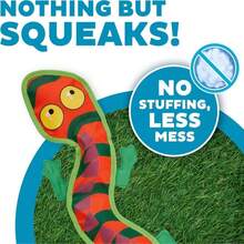 Outward Hound Fire Biterz Turtle Plush Firehose Material Interactive Dog Toy, Medium - ColorF - 查看 4