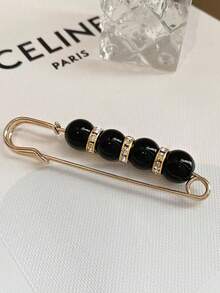 New Faux Pearl Waist Adjustment Tool! Dual Functions Of Waist Tightening/Reduction & Anti-Exposure Versatile For Pants Skirt Waist Also Can Be Used As Brooch Essential For Sweet Ladies Y2K