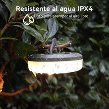 Luz de Camping, Lmpara Camping Linterna con Guirnalda de Luces10m, 8 Modos Ajustables, Luces de Camping de USB Recargable, Impermeable Porttil Luz de Campismo y Tienda - No - Ver 7