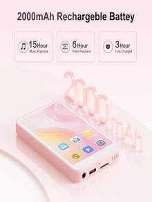 Oilsky 80GB MP3 播放器，带蓝牙和 WiFi，MP3 和 MP4 音乐播放器，带 Spotify、Music、Deezer、Audible、浏览器，4.0 英寸 IPS 触摸屏 Android 播放器，带扬声器、FM 收音机，最高 512GB