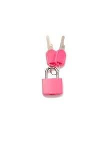 1pc/10pcs Mini Colorful Padlocks With Keys, Zinc Alloy Body And Plastic Shell, Suitable For Luggage, Backpacks, Gym Lockers, Travel Bags, Classrooms, And Other Storage Purposes