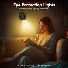 1 pieza Foco recargable con control remoto, luz de ambiente para fotografía de pared, sin cableado, sin perforación, sin instalación, luz inalámbrica de pared para decoración del hogar, luz de pared LED con control táctil