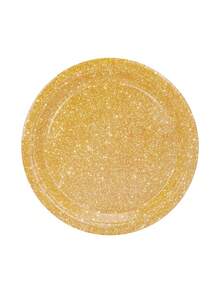 10 piezas, 20 piezas/50 piezas/80 piezas Suministros de fiesta con purpurina dorada, platos, vasos, servilletas de papel dorados, decoraciones de fiesta, juego de vajilla para fiestas con temática dorada, suministros para cumpleaños felices, hombres, mujeres, aniversario, compromiso, boda, favores de fiesta, Navidad, Año Nuevo, decoración de jubilación - Multicolor - Ver 7