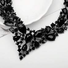 In Stock Immediate Dispatch CSY 4 Pcs/Set Austrian Necklace Earrings Bracelet Ring Bridal Jewelry Sets Brides Wedding Party Costume Accessories Gifts Women Valentine's Day CIRY - 02-玫瑰金-桃色 - 查看 6