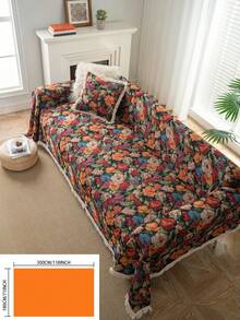 1 pieza Manta suave y gruesa de estilo bohemio minimalista, adecuada para la decoración del sofá de la sala de estar, protección contra arañazos de mascotas, para uso en todas las estaciones