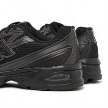 New Balance 740 Triple Black U740BO2 Men's Fashion Sneaker New - 灰色和黑色 - 查看 5