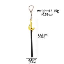 1 pezzo Portachiavi modello in metallo dell'arma Kasaka's Poison Knife del personaggio Sung Jin-Woo dell'anime Solo Leveling, regalo da collezione per gli amici fan