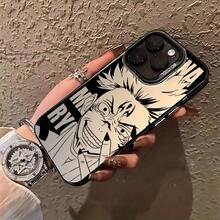 Japanese Anime Tattoo Character Phone Case For IPhone 16, 15, 14, 13, 12, 11 Pro Max, X, XR, XS Max, 8 Plus - Shockproof Matte Back Cover - 銀色 - 查看 6