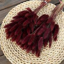 60/120/240 pièces Arrangements de fleurs artificielles avec herbe de pampa séchée naturelle et fleurs de pissenlit, convient pour la décoration de la maison, du mariage, du bureau et du café. Idéal comme cadeau pour la Saint-Valentin et la Fête des Mères.