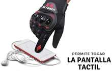 hanylish Guantes para Motociclista, Antideslizante, Cómodos y Ligeros para Hombre y Mujer, Protección Completa con Sensores Táctiles, Accesorios para Moto, Bicicleta y Senderismo (Negro - Gris, L) - Negro Rojo - Ver 5