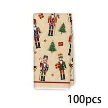 1/1/2 seturi de prosoape de bucătărie în stil Crăciun, cu tematică de spărgător de nuci, cu dimensiunile de 40x60 de centimetri, fabricate din material poliester ultra-moale, imprimate cu șervețele cu tematică de Crăciun și un design de Crăciun fericit. Potrivite pentru mese, restaurante, decorațiuni pentru petreceri și uz zilnic, sunt o alegere ideală pentru decorarea bucătăriei de Crăciun.