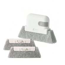 1 pieza Cepillo de limpieza de ranura de alféizar de ventana, herramienta de limpieza de vidrios de ventana para rieles y grietas